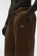 ALO ACCOLADE STRAIGHT LEG SWEATPANT - ESPRESSO
